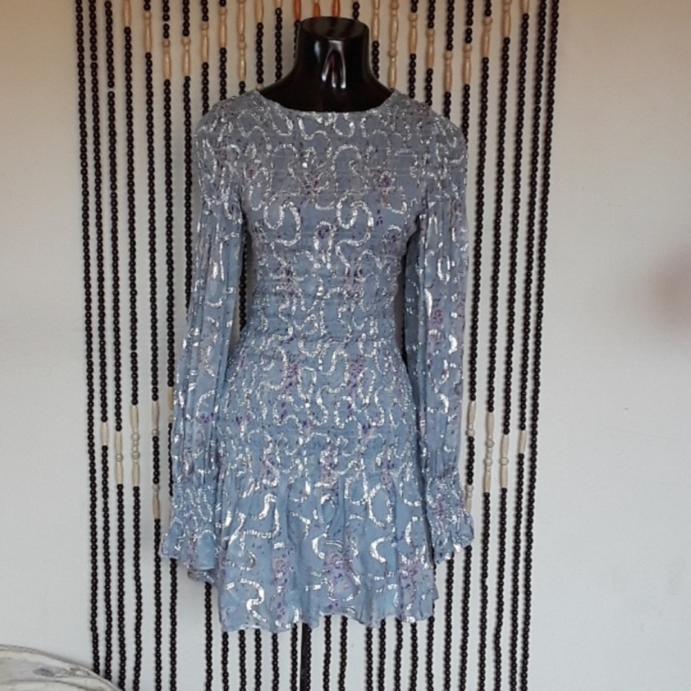 LoveShackFancy Lavender Sequin Mini Dress - Picture 9 of 11